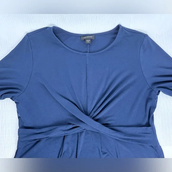 J. Jill Wearever Midnight Blue Midi Dress Women’s size Medium Petite - Picture 2 of 8